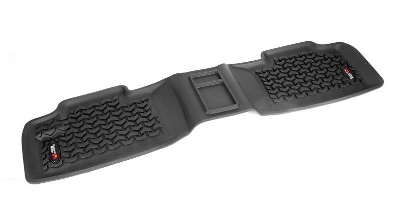 Toyota FJ Cruiser Floor Liners - Rear - Rugged Ridge - All Terrain - Black - `07-`14